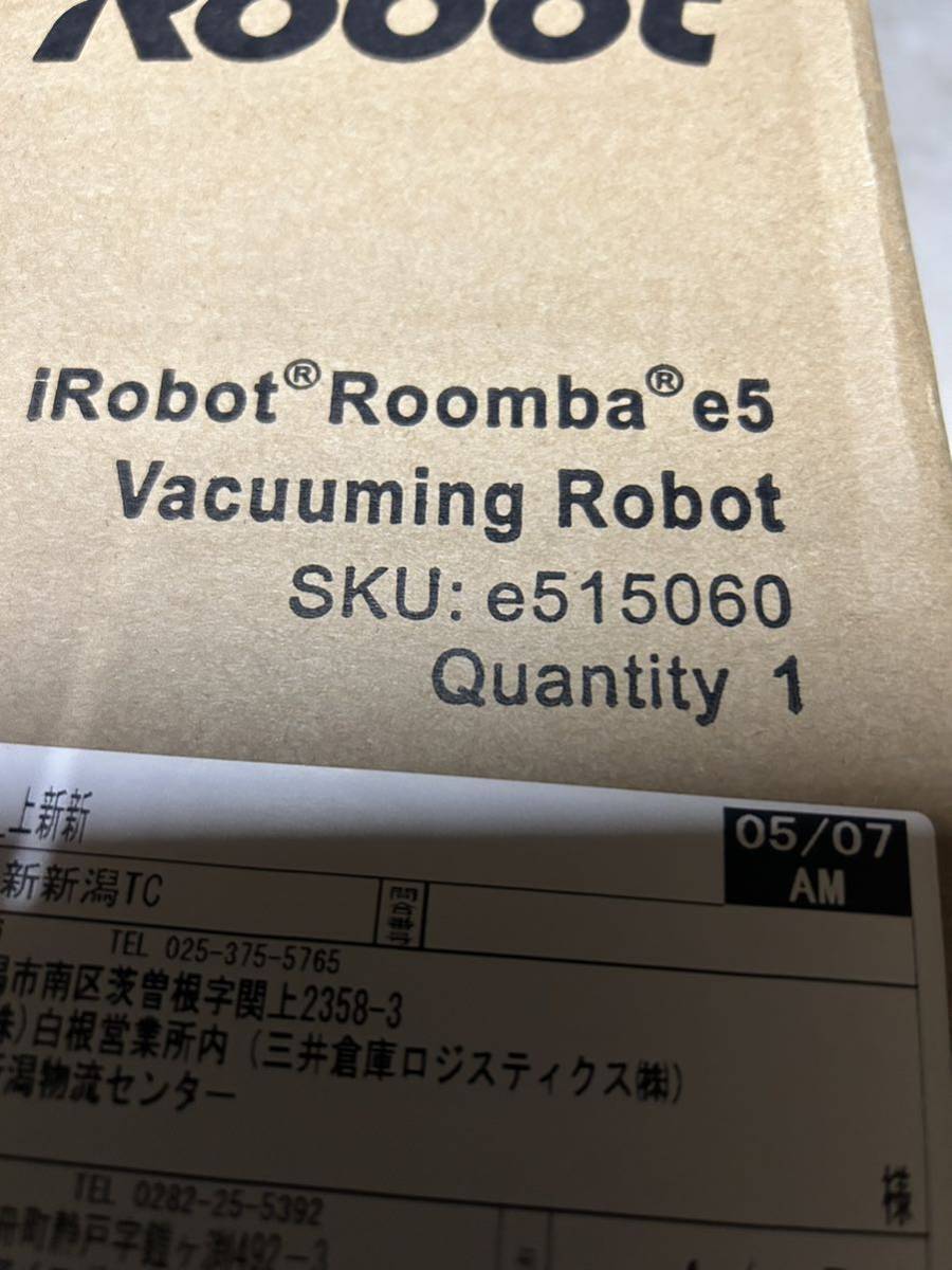  unopened * unused goods [iRobot/ I robot ]Roomba/ roomba e5 e515060. cleaning robot 5 year guarantee equipped 