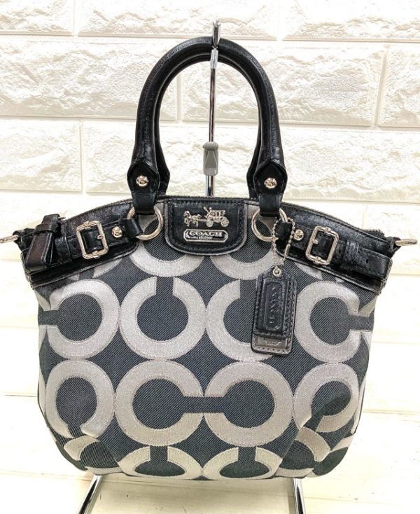 新品未使用】coach コーチ バッグ マディソンオプアート メタリック