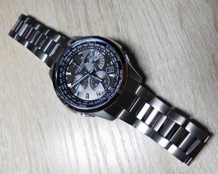 カシオ オシアナス OCW-M700TDJ 電波ソーラー タイドグラフ チタン
