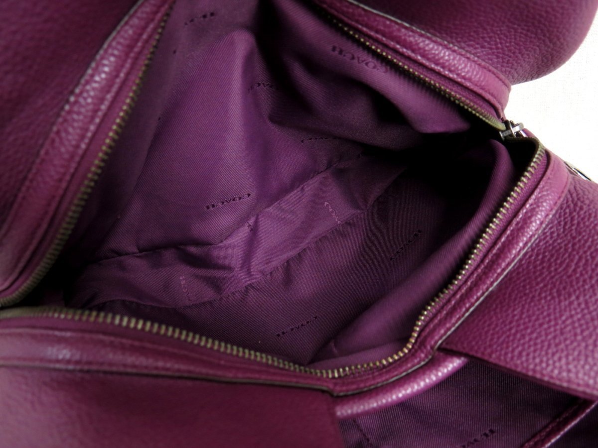 話題の行列 レザー ショルダーバッグ Coach イーディー 美品