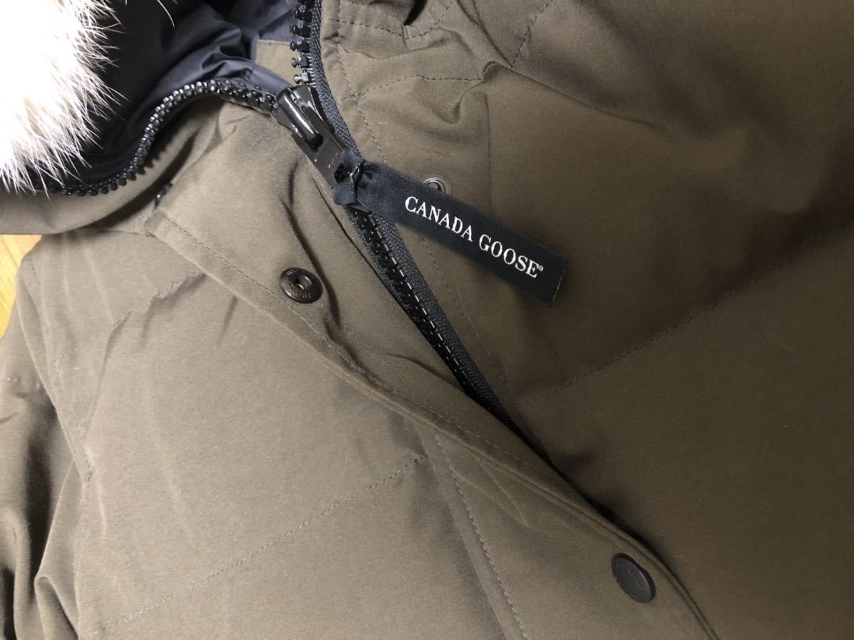 カナダグース　梨花愛用　シェルバーン　カーキ　サイズS　ダウンジャケット　コート　マッケンジーM〜L相当　Canada goose グリーン_画像8