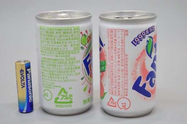 希少 ファンタ さっぱりリンゴ クリアピーチ 2000年限定 1999年限定 160ml 缶 Fanta コカ・コーラ 当時物 コレクション TZ-227H