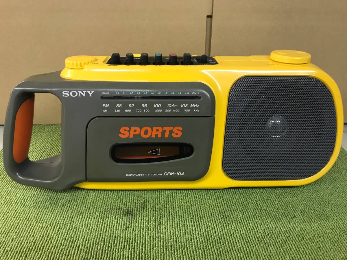 ヤフオク! - SONY SPORTS ソニースポーツ ラジカセ CFM-...