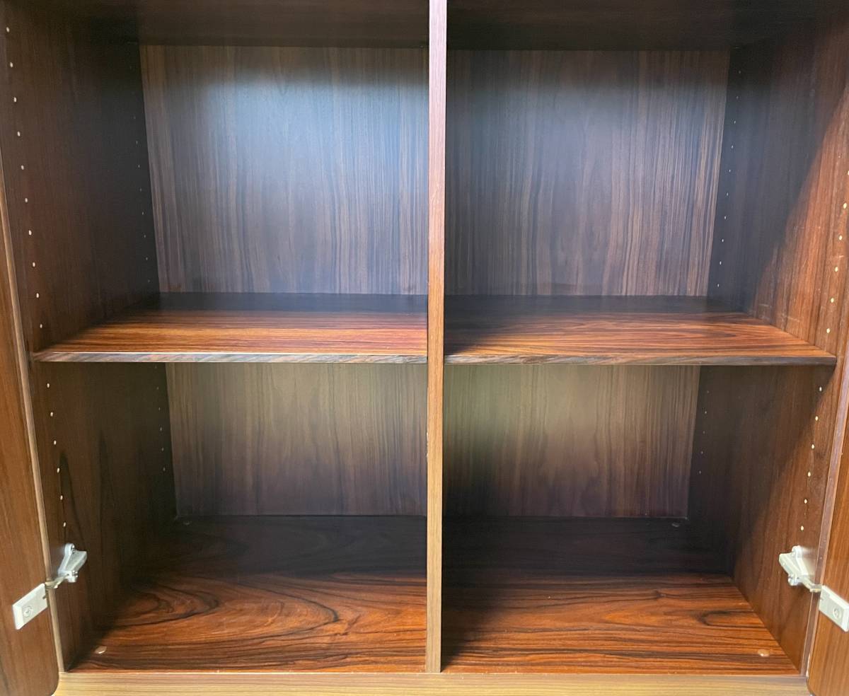 SIBAST FURNITURE company si bust furniture rose wood material both opening cabinet bookcase wooden shelves a Rene voda- Denmark made Northern Europe 