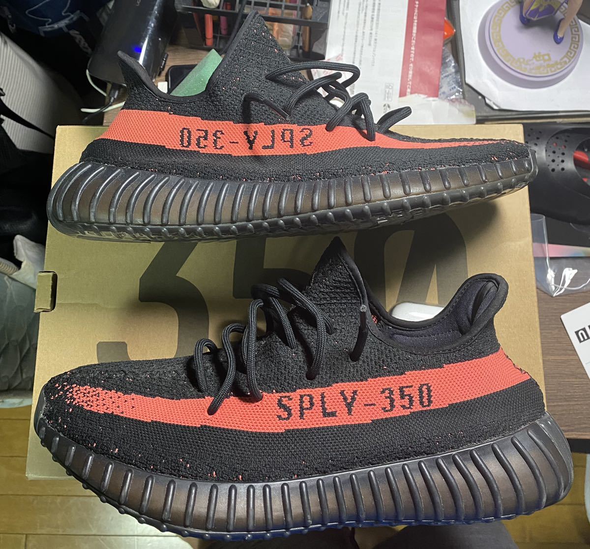 Adidas YEEZY Boost 350 V2 Core Black/Red 29.5cm - JChere雅虎拍卖代购