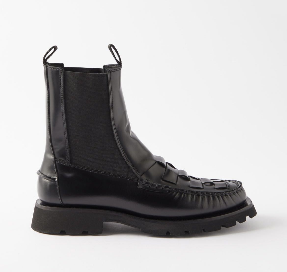  new goods HEREU. dragon ALDAu-bn Chelsea leather boots 36 23cm short boots 