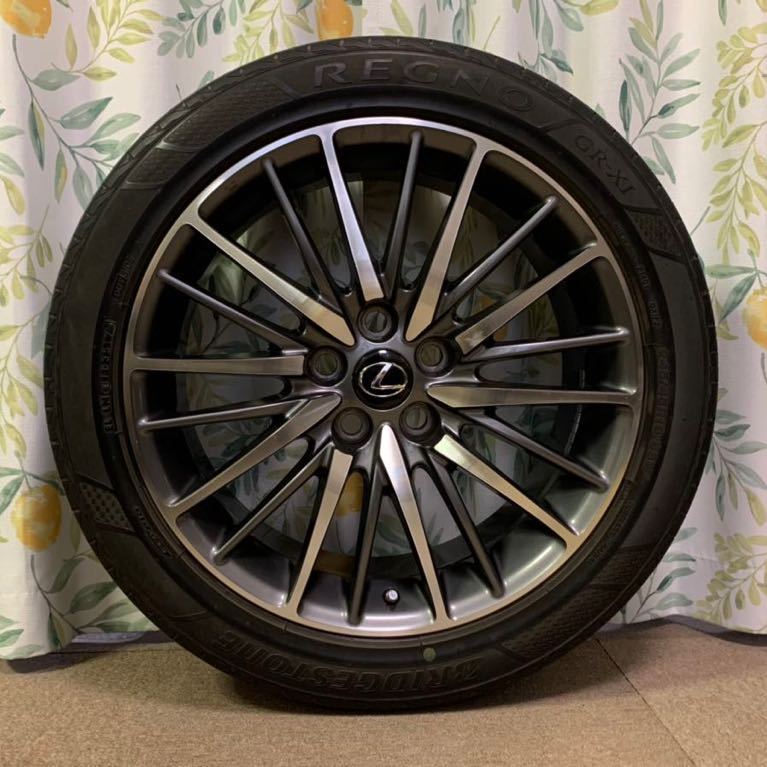 レクサスLS600h fスポーツBBS純正ホイールタイヤx 4 245/45r19 空気圧センサー付_画像3