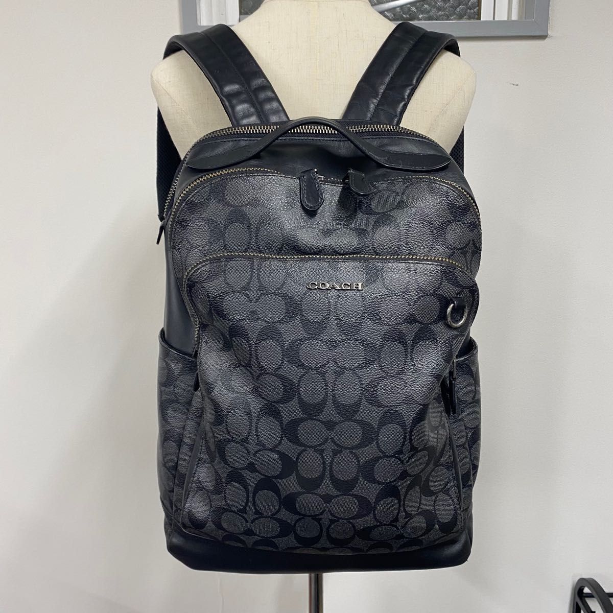 COACH】コーチ バックパック シグネチャー 89942 グレー COACH】コーチ バックパック シグネチャー 89942 グレー