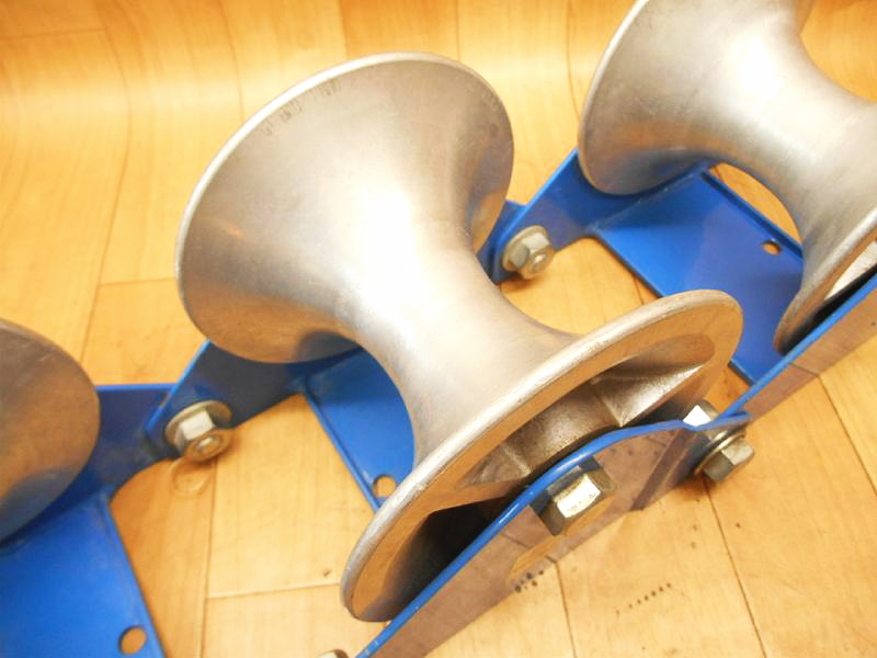 DAIWA ダイワ製作所 三連ケーブル滑車 No.50TR アルミローラー