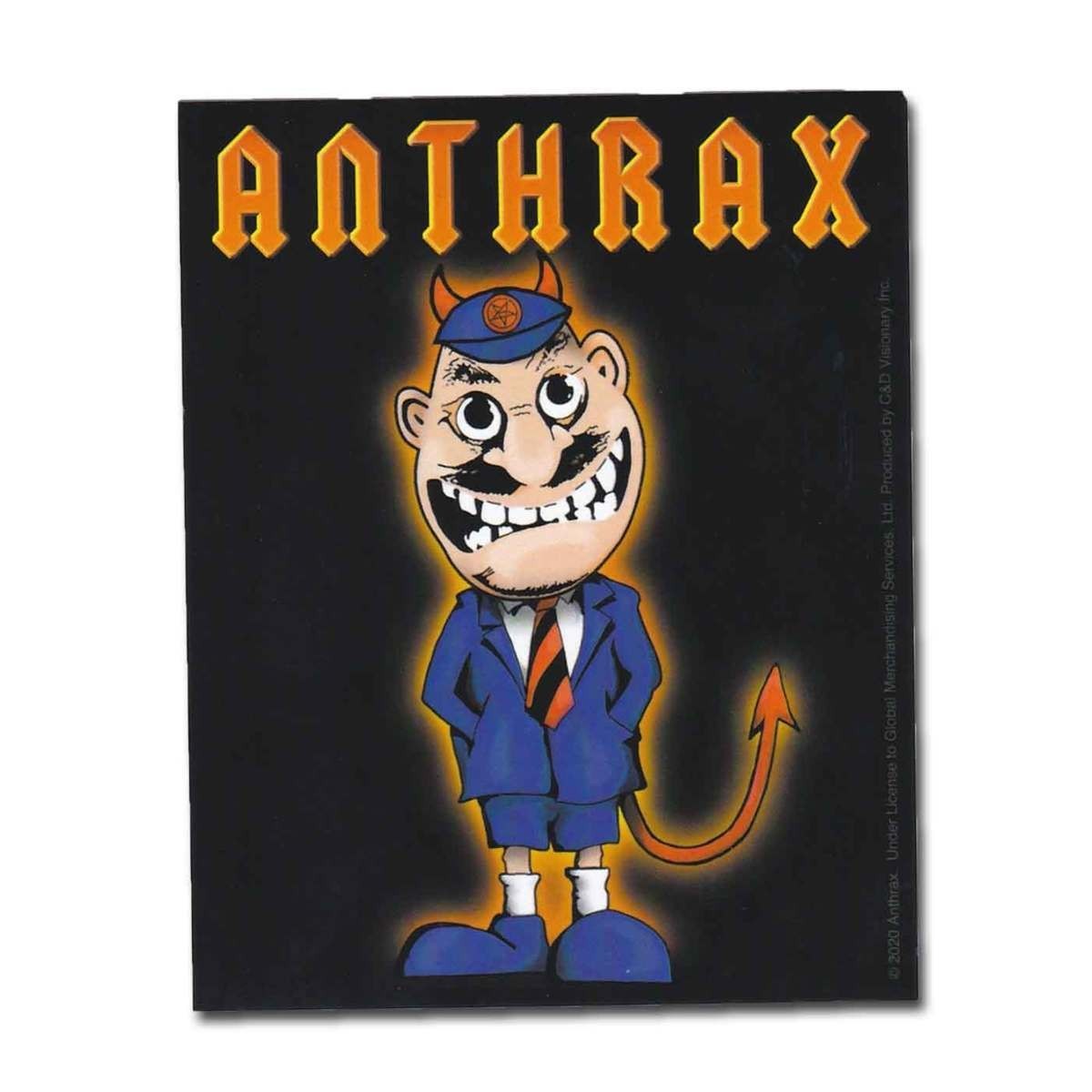 Anthrax ステッカー アンスラックス Devil Man_画像1