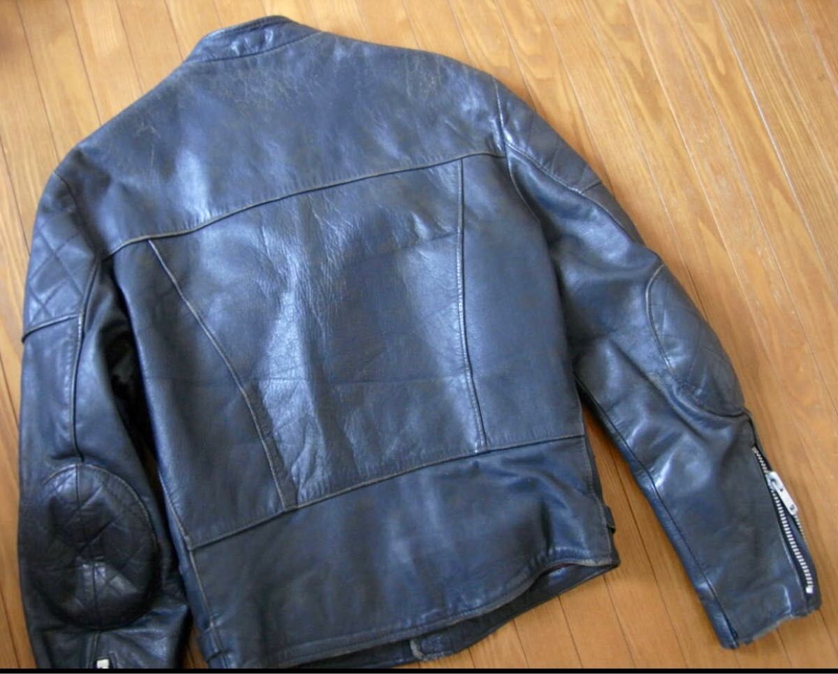 70〜80sウルフレザー ライダース 38 モンザ ヴィンテージ|PayPayフリマ