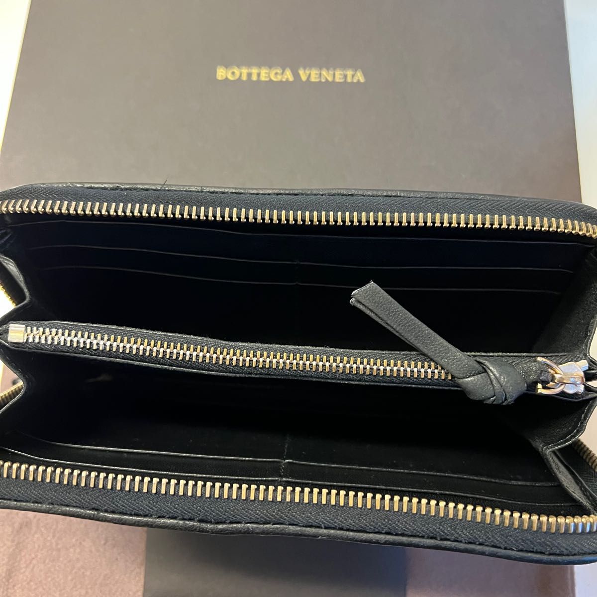 未使用に近い ボッテガヴェネタ BOTTEGA VENETA 財布 長財布 イントレ