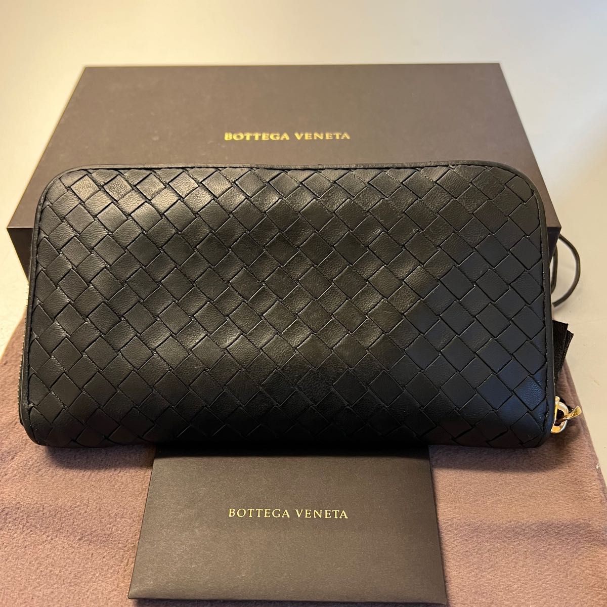 未使用に近い ボッテガヴェネタ BOTTEGA VENETA 財布 長財布 イントレ