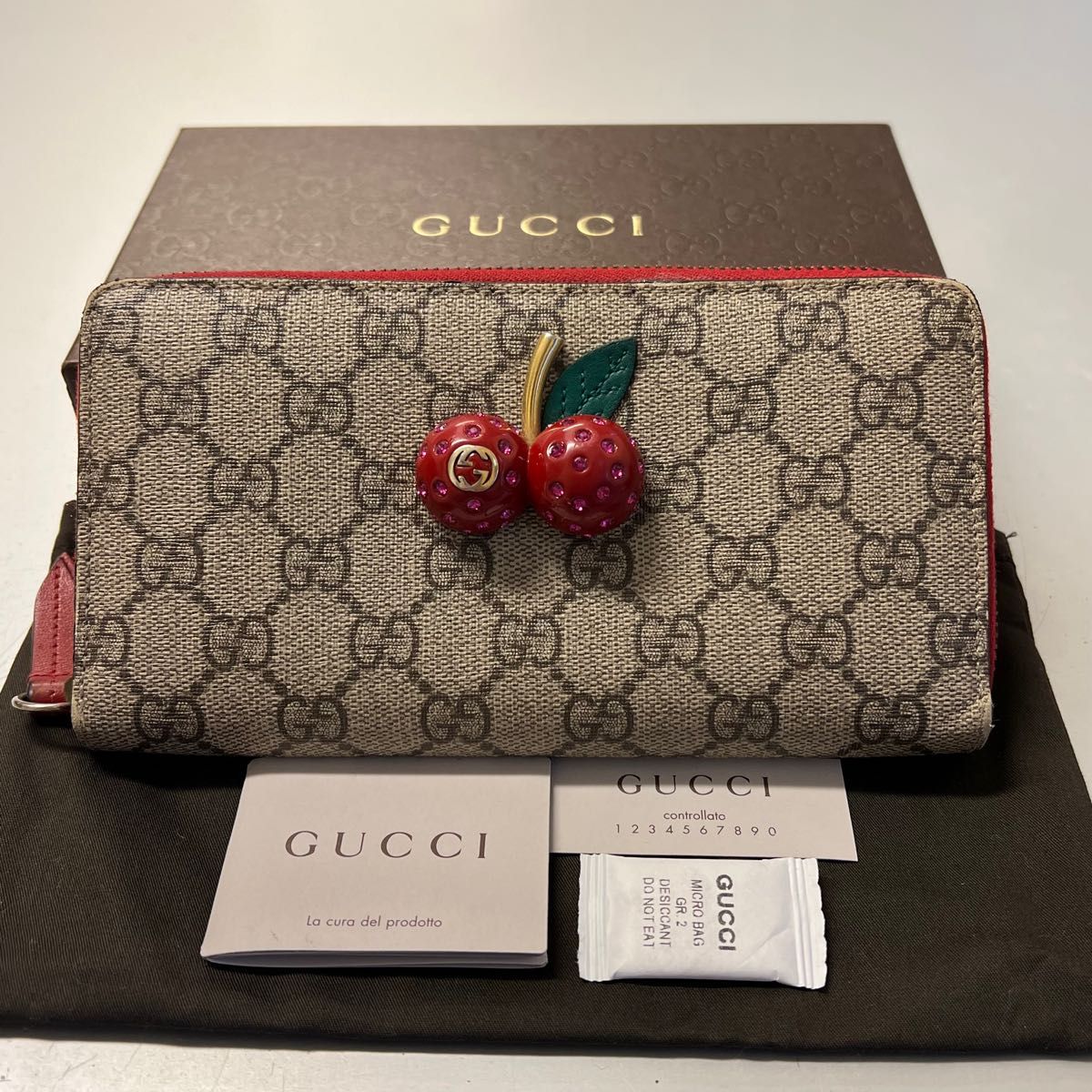 未使用に近い‼️ グッチ GUCCI 財布 長財布 GGスプリーム グログラン-