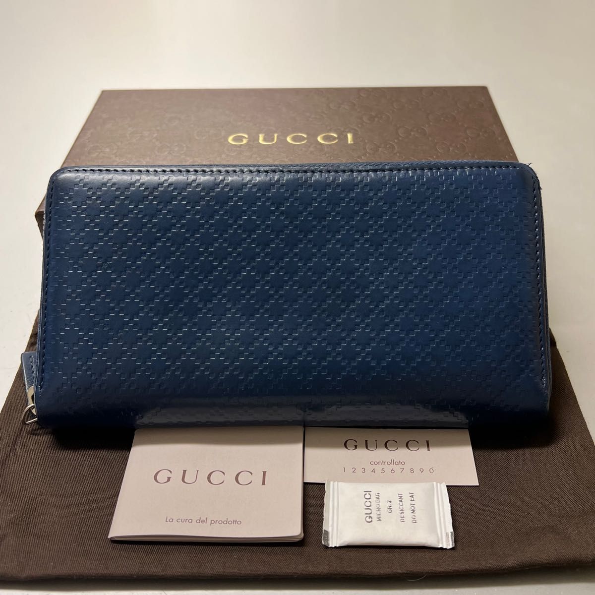 新品同様！　グッチ　GUCCI 財布　長財布　ディアマンテ　ラウンドファスナー