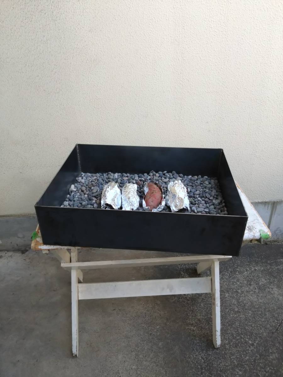  iron plate boiler roasting .. roasting apple maize okonomiyaki yakisoba stone .... heat insulation box also 