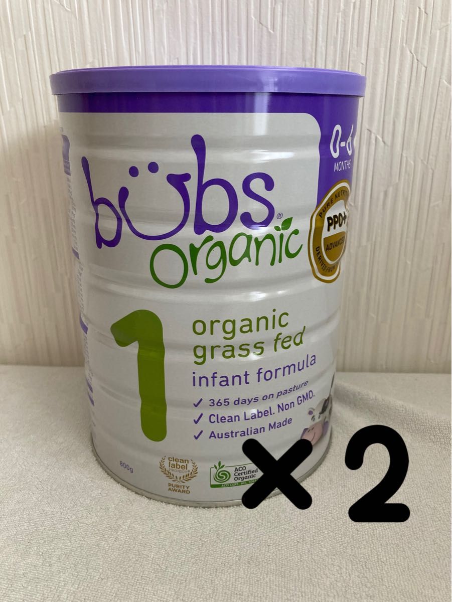 割引クーポン配布中!! (6缶)Bubs Organicバブズオーガニック粉ミルクS2