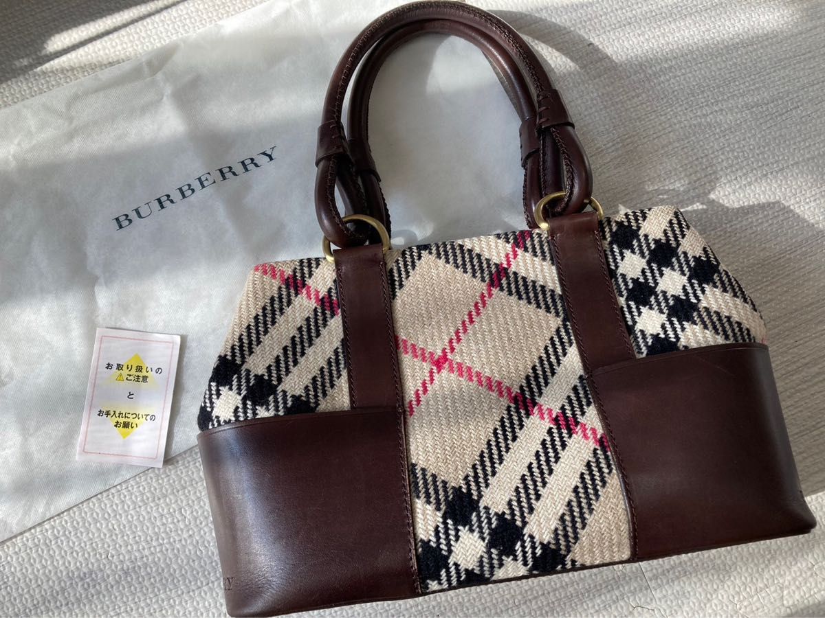 美品!Burberry バーバリー ハンドバッグ ノバチェック