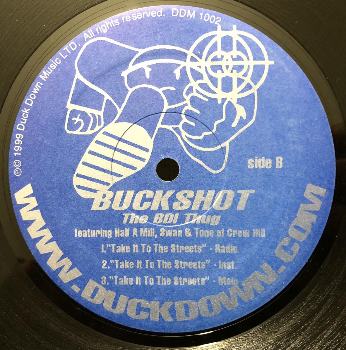 レア 1999 Buckshot The BDI Thug / Rock With Me / Take It To The Streets Original US 12 Duck Down Black Moon 90s Brooklyn NYC_画像3