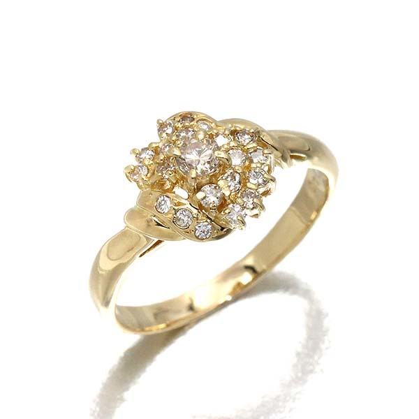 K18YG ダイヤモンド リング 18号 D0.43ct | inmano.com.br