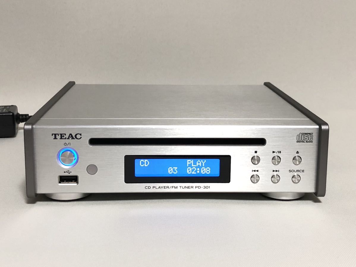 TEAC PD-301-X S シルバー（ワイドFMチューナー搭載CDプレーヤー）
