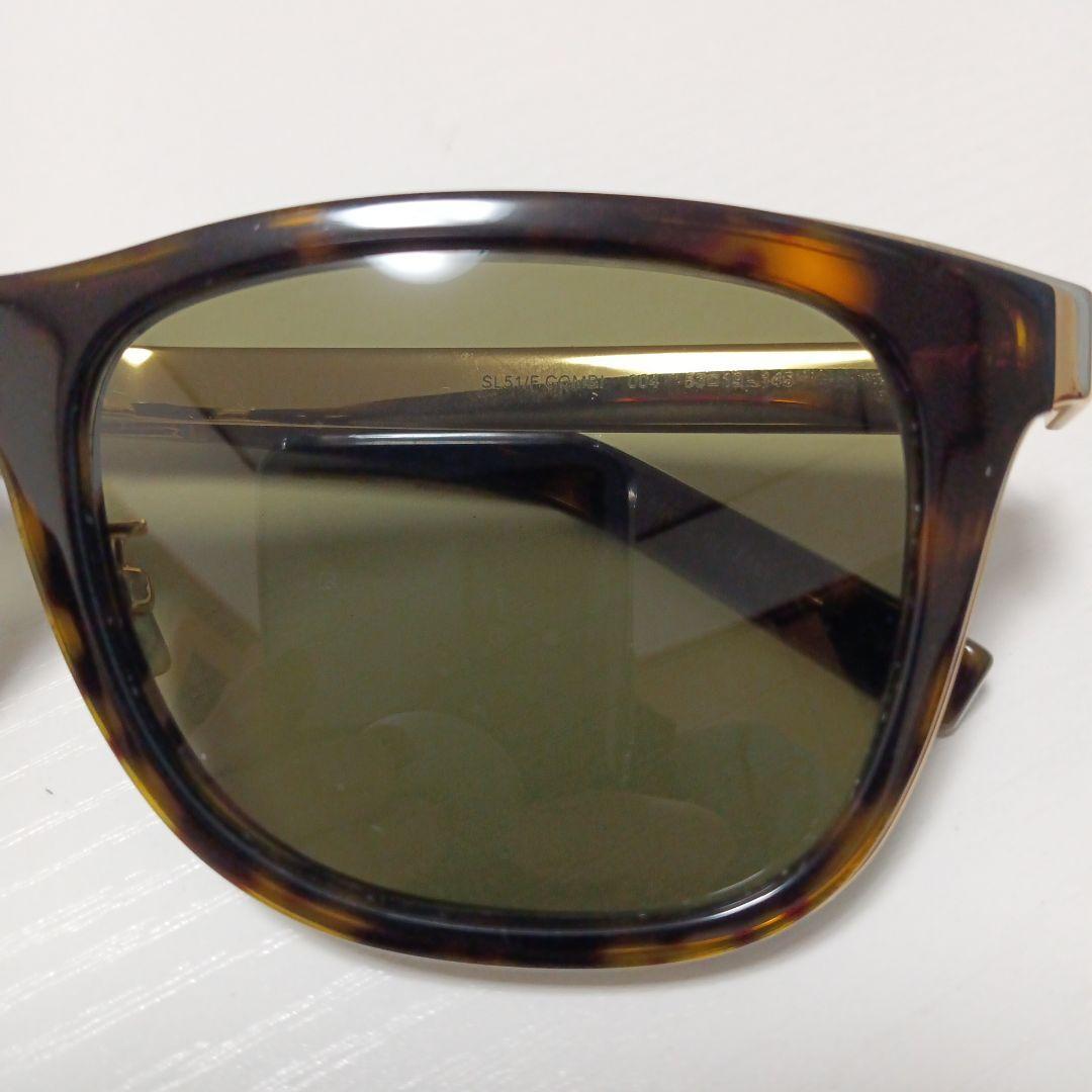 メール便可/取り寄せ 美品/SAINT LAURENT/サングラス/BROWN GOLD | www