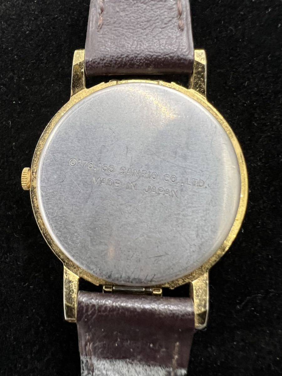 HELLO KITTY SINCE 1976 SANRIO UTUMIYAレディース腕時計 蓋付き レトロ 昭和 ハローキティー キティー 現状品 2212T20_画像6