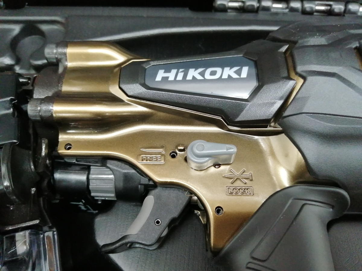 未使用品 HiKOKI ハイコーキ 50mm 高圧 ロール釘打機 NV50HR2(S) ハイゴールド_画像2