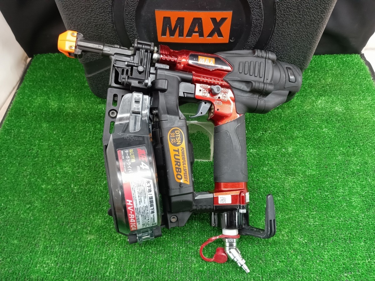 爆売り!】 高圧 41mm マックス MAX 中古品 ターボドライバ HV-R41G4-R