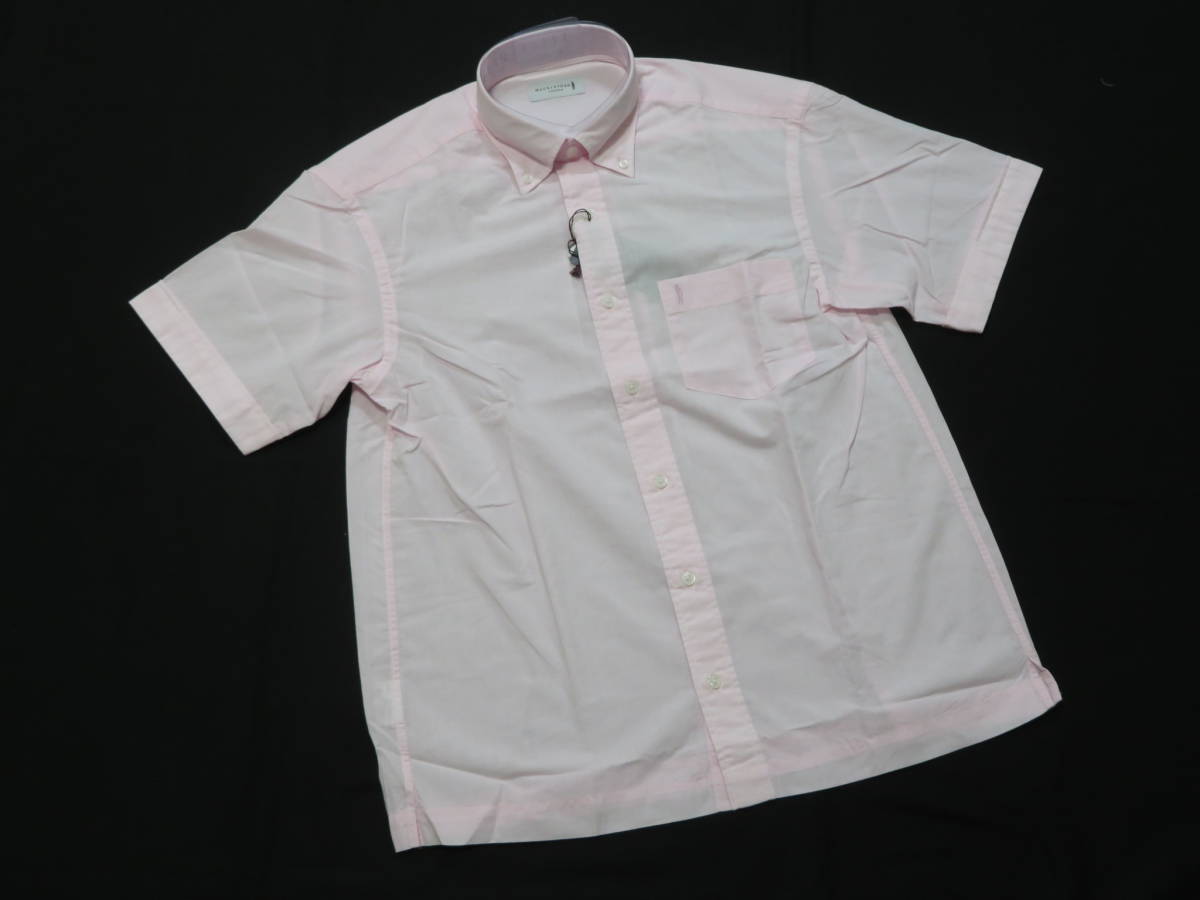 マッキントッシュロンドン　高級半袖ボタンダウンシャツ　23,100円　薄ピンク　Lサイズ
