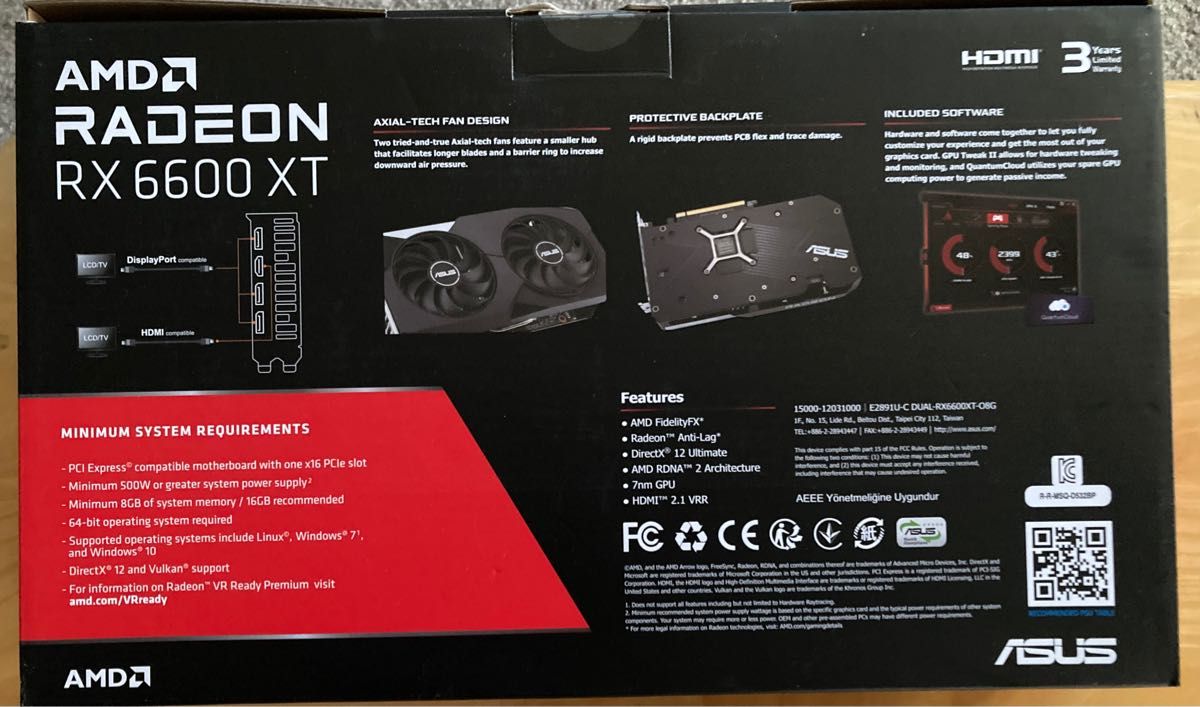 新品未開封】ASUS DUAL AMD RADEON Rx6600XT belemdopiaui.pi.gov.br