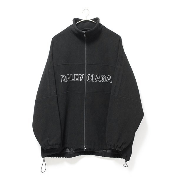 Yahoo!オークション - BALENCIAGA ◇ウール トラックジャケット 黒 4...