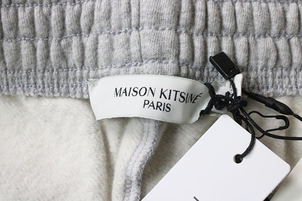 * не использовался MAISON KITSUNE * тренировочный грузовик брюки . серый XXL ( ниже . имеется ) обратная сторона ворсистый брюки-джоггеры mezzo n лисица *ZX6