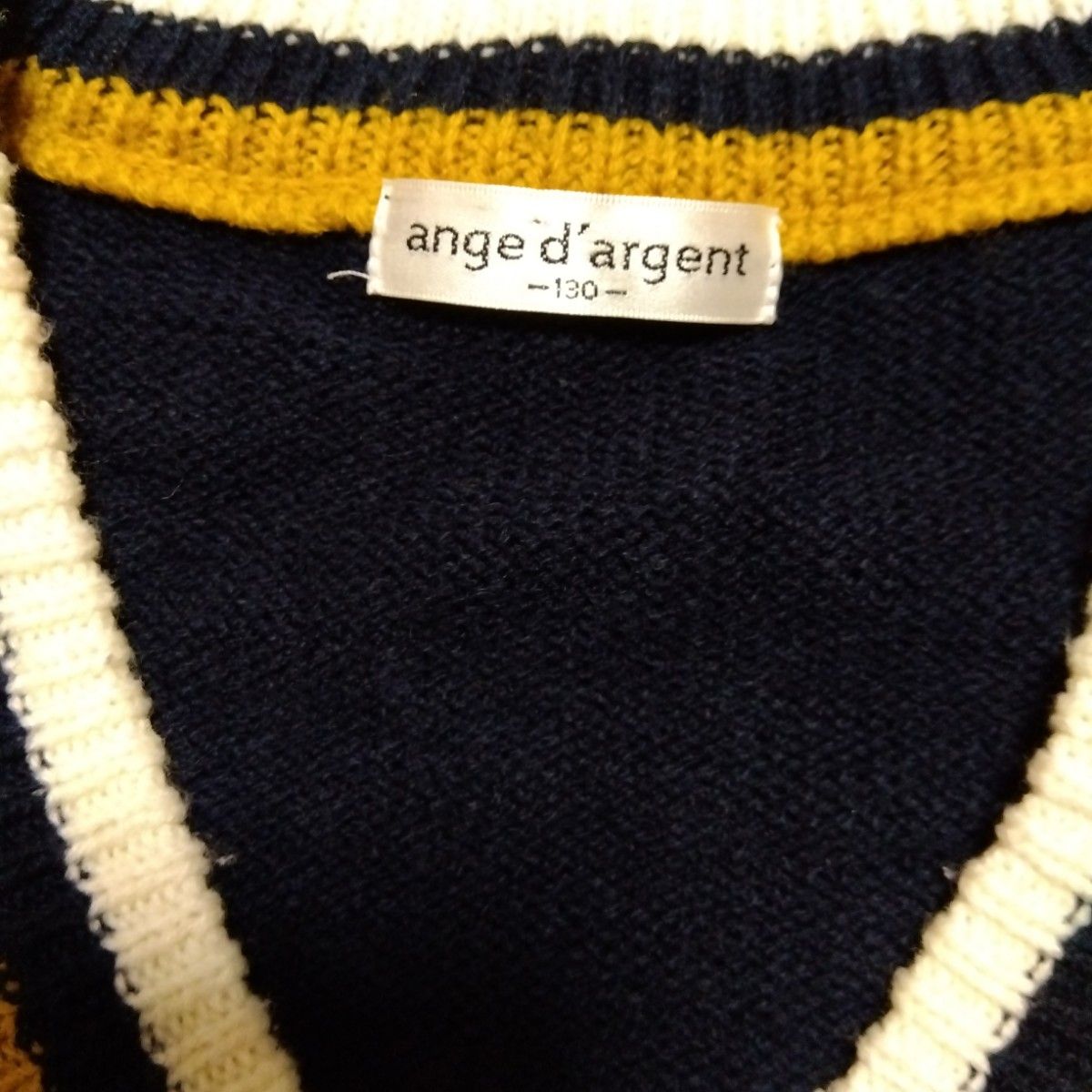 ange d'argent　アンジェダルジャン　子供服　キッズ　セーター　カーディガン　130　イオン