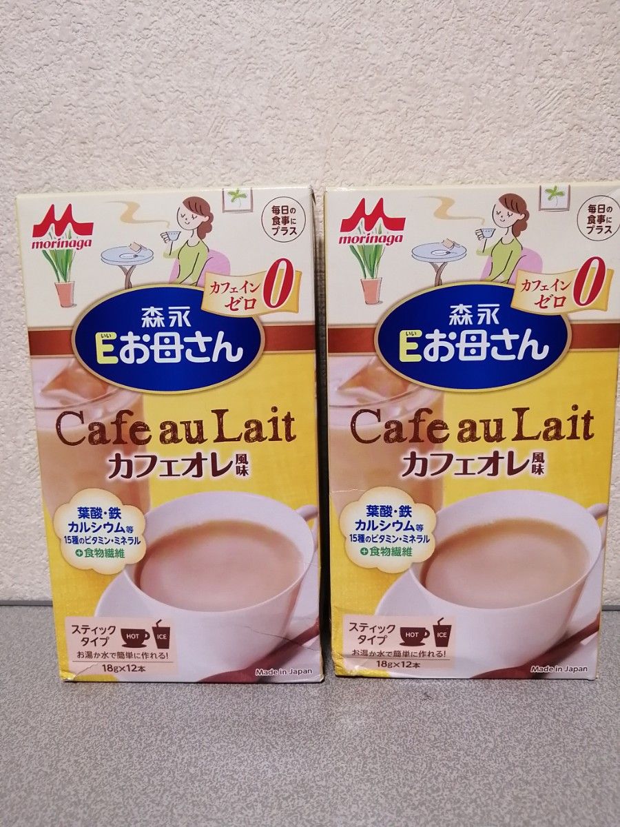 買い誠実 森永乳業 Eお母さん カフェオレ風味 18g×12本