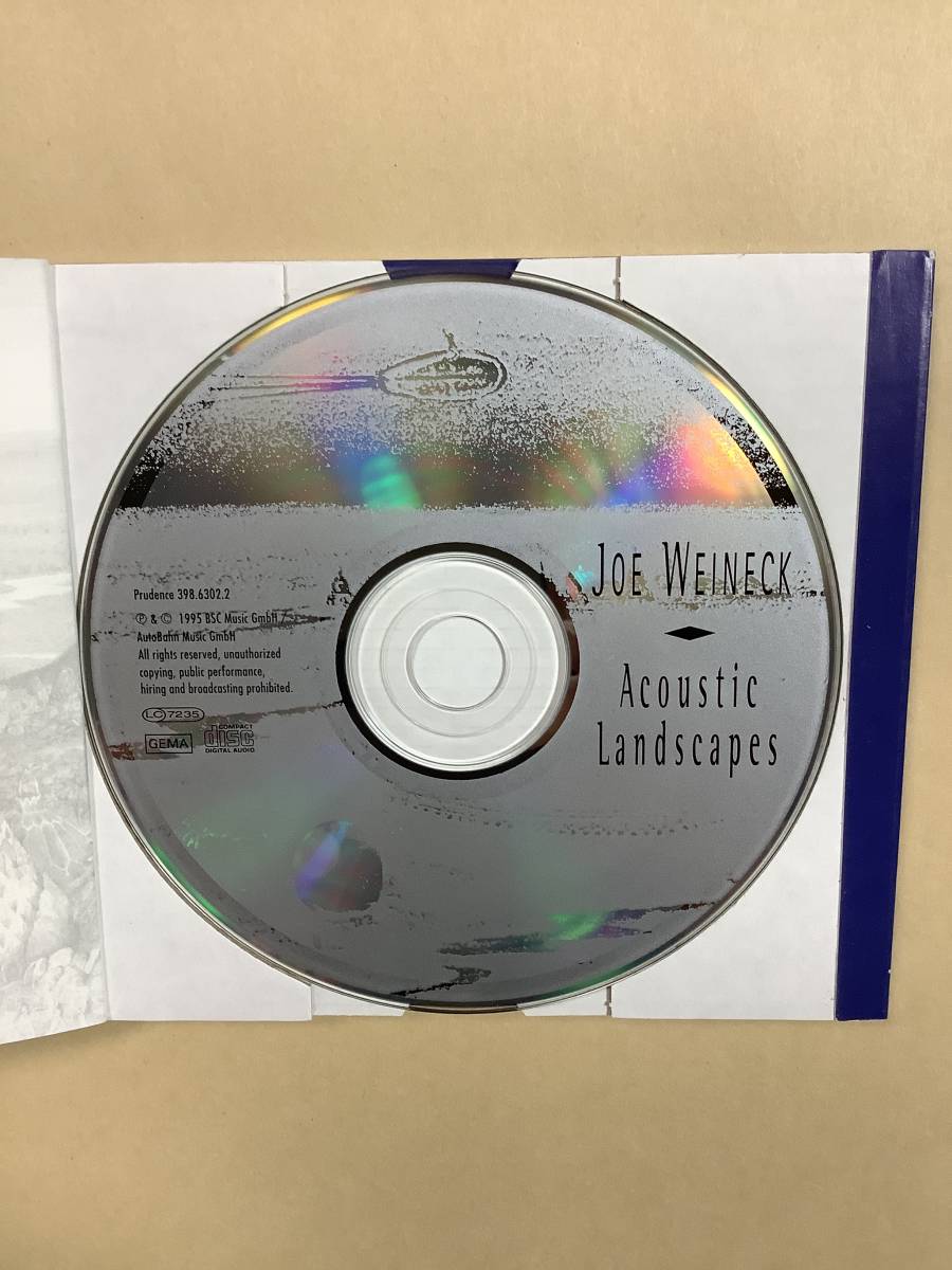 送料無料 JOE WEINECK「ACOUSTIC LANDSCAPES」輸入盤 紙ジャケット仕様