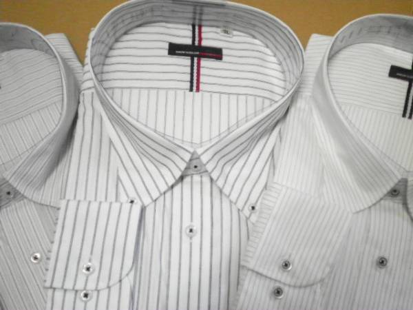 大きいサイズ７L 54-90*MEN'S CLUB*３枚組 高級Yシャツ 形態安定加工_画像2