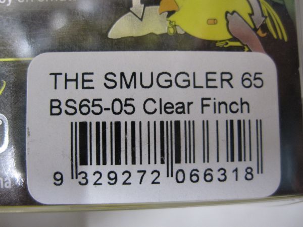 チェイスベイト　スマグラー 65　#05 Clear Finch　新品 インコ_画像3