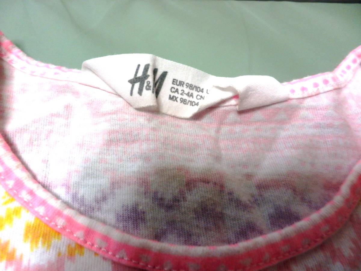 ベビー 子供服 サマードレス H&M 購入 サイズ90 綿100% とてもかわいい お出かけ用にしていた物_画像3