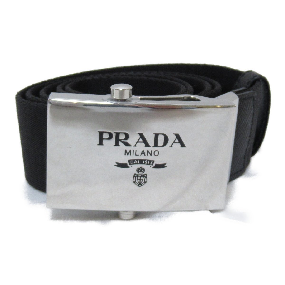 PRADA プラダ ベルト ベルト ポーチ付き ブラック系 レザー ユニ