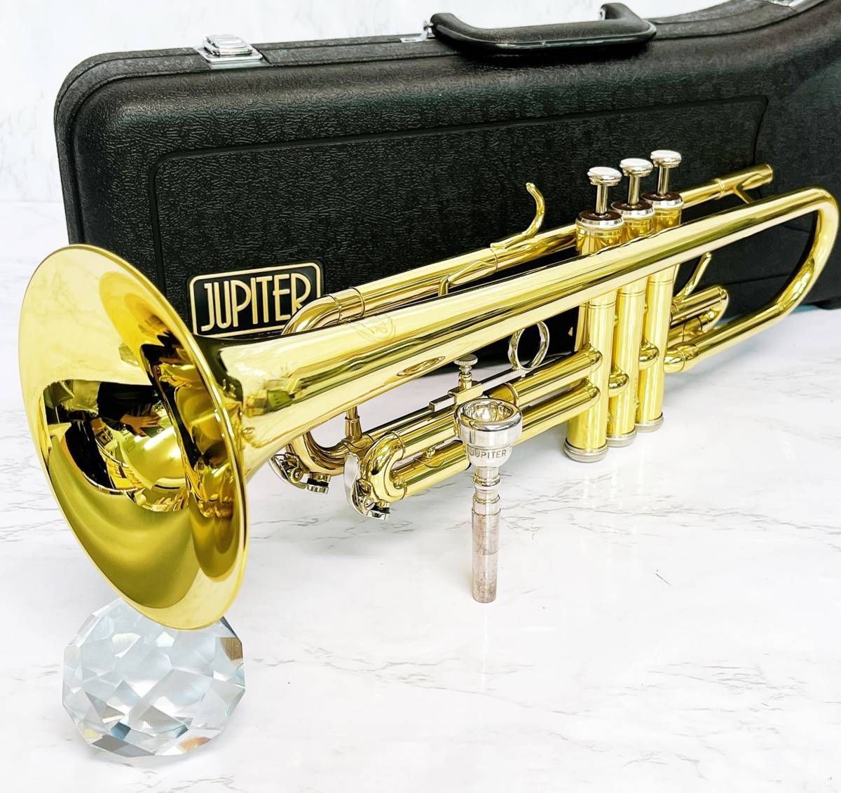 JUPITER JTR-300 B♭トランペット マウスピース(BACH 7C)-