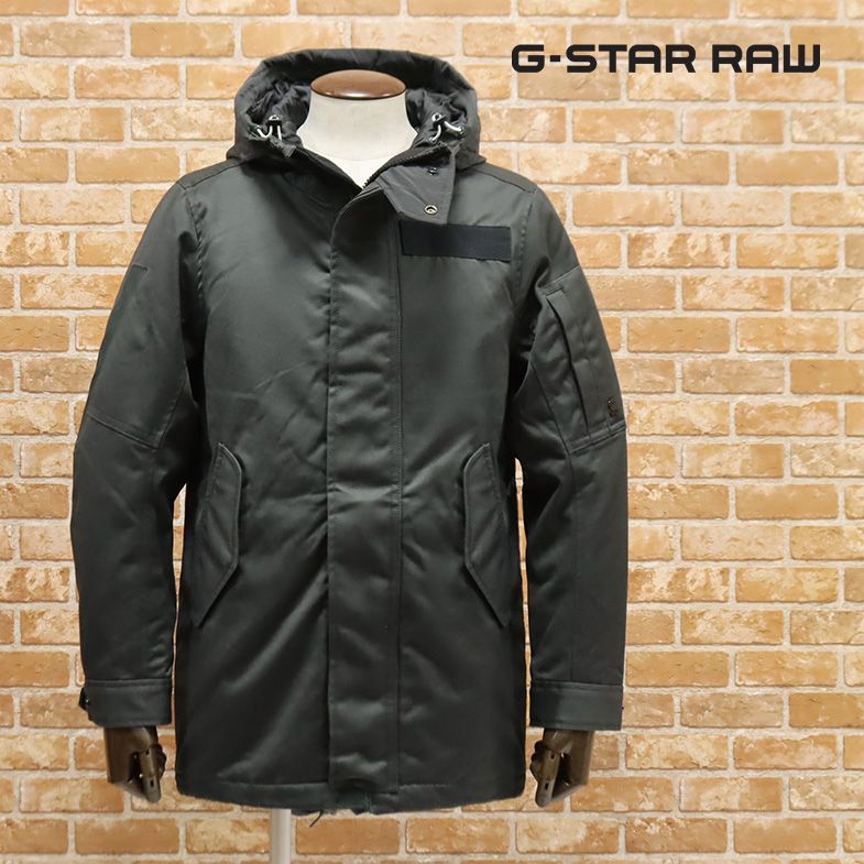 配送無料 - G-STAR ワンポイント刺繍ロゴ 襟コーデュロイ ダック