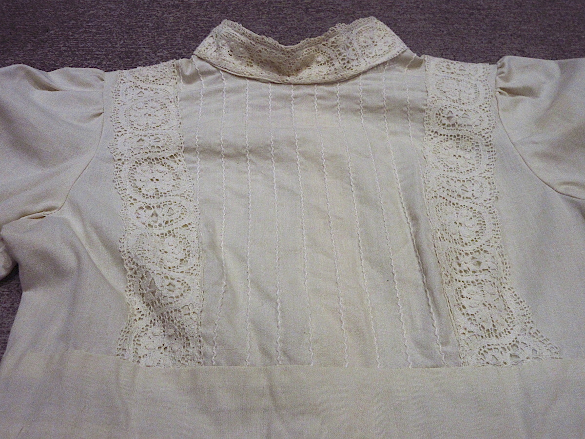 ビンテージ70's●GUNNE SAX by Jessicaフラワーレース長袖ワンピース生成りsize 11●221220c1-w-lsdrs 1970sウェディングドレス_画像5