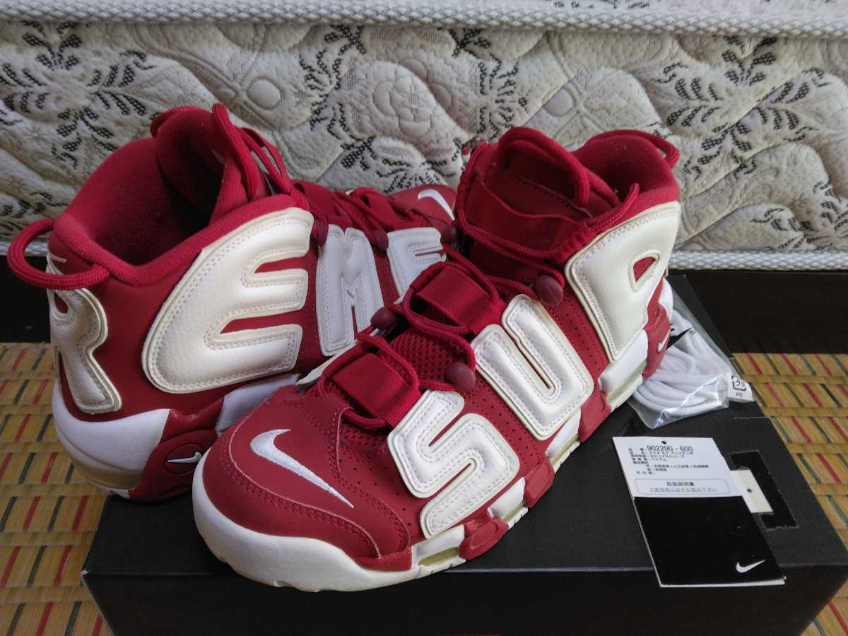 Tomar represalias Pantera Órgano digestivo NIKE SUPREME AIR MORE UPTEMPO VARSITY RED/WHITE 17SS シュプリーム アップテンポ 赤白 レッド  902290-600 US10 28cm 国内正規品 黒タグ www.icomb.org