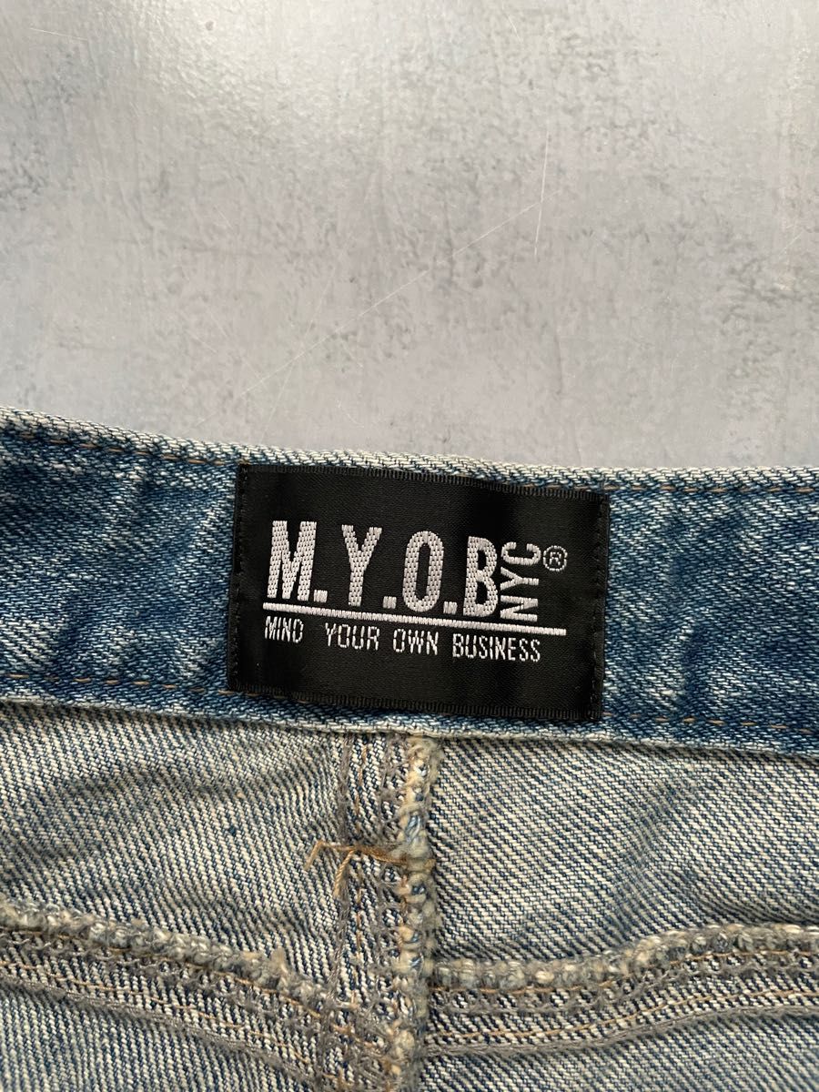 m y o b nyc MYOB ファイヤーマンパンツ デニムパンツ｜PayPayフリマ