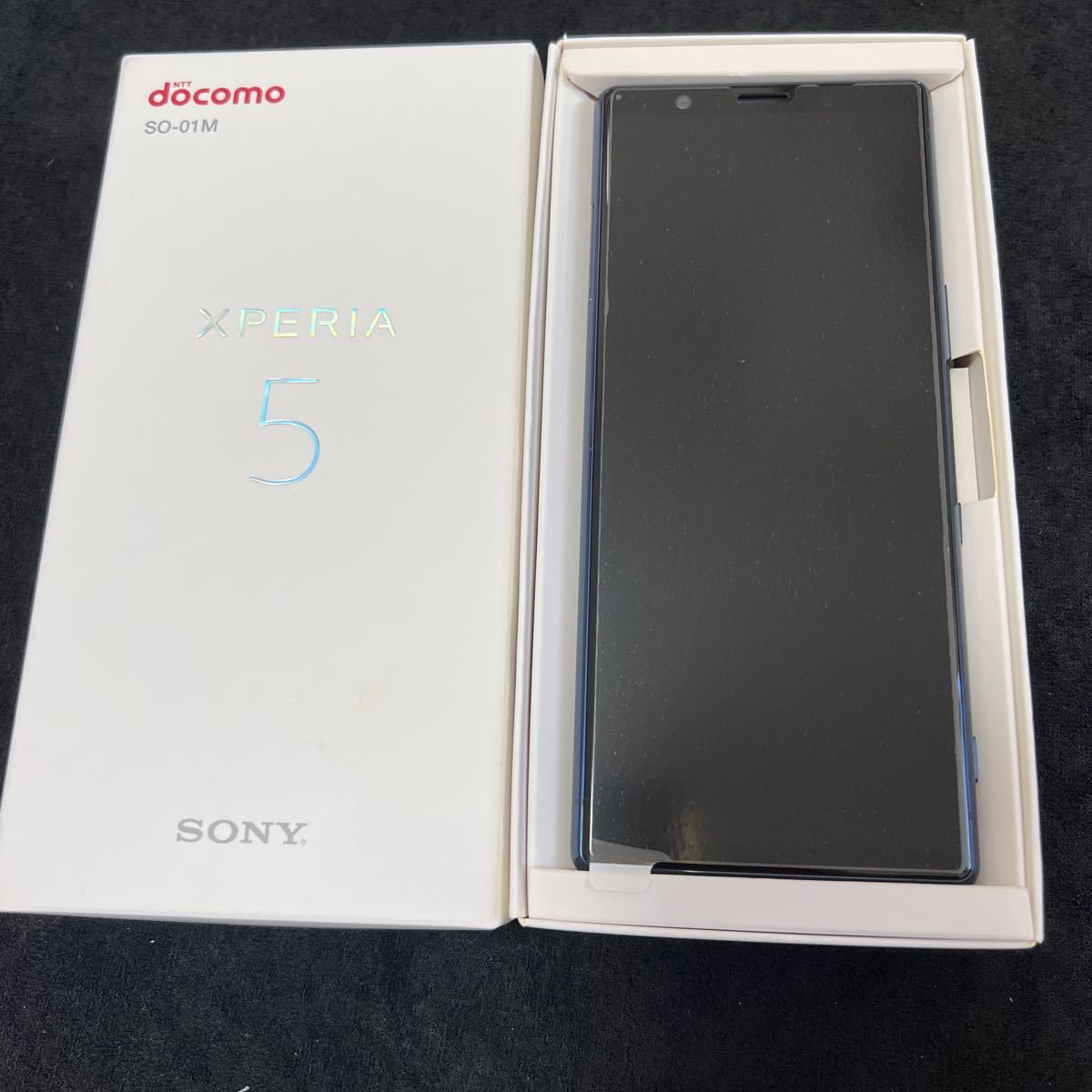 docomo Xperia 5 Blue SO-01M simフリー 新品未使用品　判定○