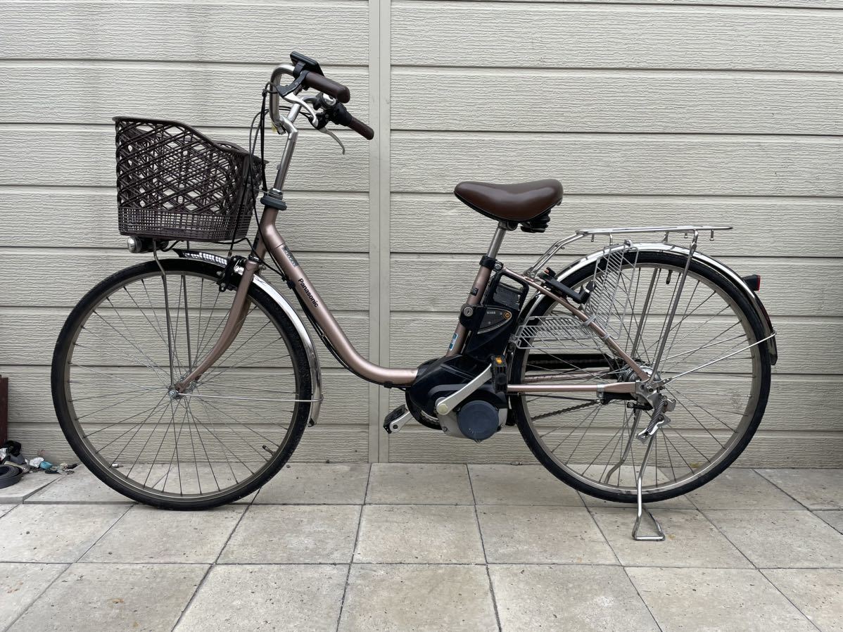 買取り実績 26インチELTX63 電動アシスト自転車 パナソニック 2015年 A4120703 整備済み 5点灯8.9Ahバッテリー・充電器  内装3段変速 電動アシスト自転車