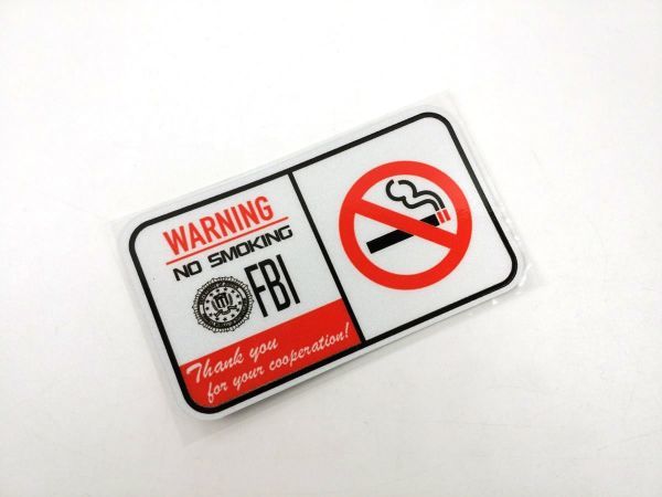 FBI NO SMOKINGシール ステッカー_画像1