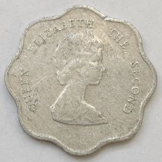 海外コイン　東カリブ諸国　5セント　1999年　エリザベス2世_画像2