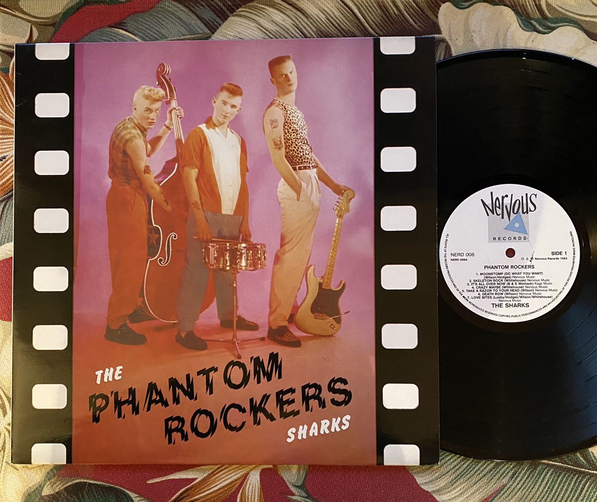 The Sharks 1986 UK Press LP Phantom Rockers .. Nervous Records サイコビリー ロカビリー_画像1